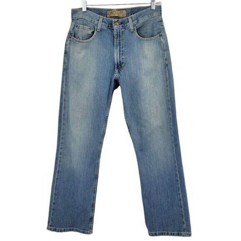 Old Navy Men's Loose Fit Jeans 100% Cotton Size 30x31 Straight Leg Blue Denim‎